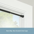thumbnail image 4 of Kenney® Rogers 5/8" Twist & Fit No Tools Adjustable Tension Window Curtain Rod, 28-48", Black, 4 of 7