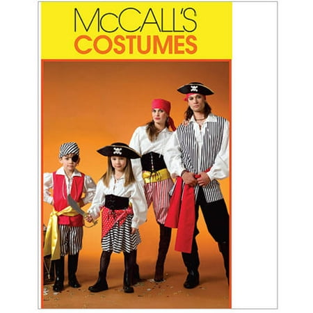 McCall's Misses', Men's, Children's, Boys' and Girls' Costumes, Adult (S, M, L, XL)