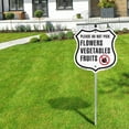 thumbnail image 5 of Please Do Not Pick Flowers Vegetables Fruits (5 Pack) 12 inch X 12 inch Shield Shaped Commercial Grade Plastic Signs with Aluminum Mounting Stakes Weather Resistant Made in the USA, 5 of 8