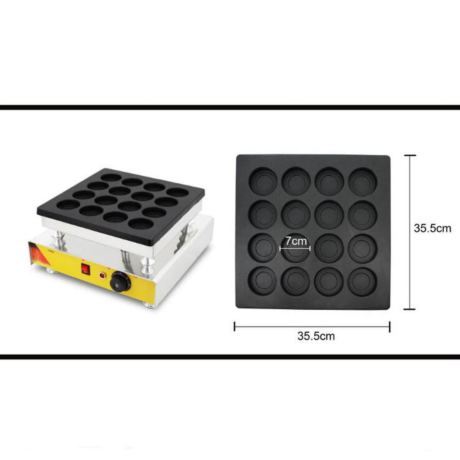 110V Red Bean Cake Machine Electric Commercial Waffle Maker with 16 Holes Nonstick