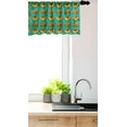 thumbnail image 3 of Ambesonne Pumpkin Window Valance, Graphic Image of Sliced Pie, 54" X 18", Sea Green Ginger, 3 of 3