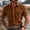 Brown, variant on Men's Corduroy Shirts Trucker Cowboy Casual Western Shirt Short Sleeve Button Down Shacket Jackets with 2 Flap Pocket Size 3XL Navy