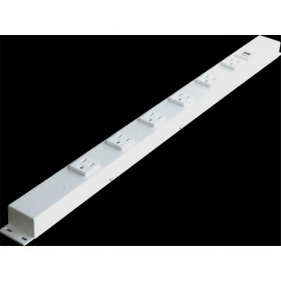 24 in. 6-Outlet Hardwired Power Strip with USB