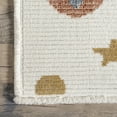 thumbnail image 4 of nuLOOM Caree Astronaut Kids Fringe Area Rug, 3' x 5', Caree Beige, 4 of 9