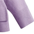 thumbnail image 6 of Scyoekwg Two Piece Sets Women Clothing Sweatsuit Fall Outfits Long Sleeve Tops Wide Leg Pants Fashion Casual Matching Outfits Two Piece Set Tracksuit (Purple,Free Size), 6 of 7
