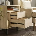thumbnail image 5 of Lincoln 25" Modern Storage Bedroom Nightstand in Natural Birch, 5 of 10