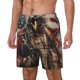 thumbnail image 1 of Balery Bald Eagle Soldier Bañador para hombre, shorts de playa de secado rápido con entrepierna y forro de compresión-Large, 1 of 6