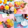 thumbnail image 2 of Circle Ice Cube Tray, Round Ice Cube Trays for Freezer with Lid , Ice Tray Making 66pcs Sphere Ice Cube Mold, Ice Makers Countertop for Coffee Cocktail Whiskey, Kitchen Gadgets Gifts(2pcs), 2 of 7