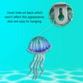 thumbnail image 3 of Liffy 2 Pack Metal Jellyfish Wall Decor-Blue Jellyfish Ocean Wall Art for Bedroom,Bathroom,Kitchen 7.8 x 15 inches, 3 of 8