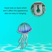 Liffy 2 Pack Metal Jellyfish Wall Decor-Blue Jellyfish Ocean Wall Art for Bedroom,Bathroom,Kitchen 7.8 x 15 inches