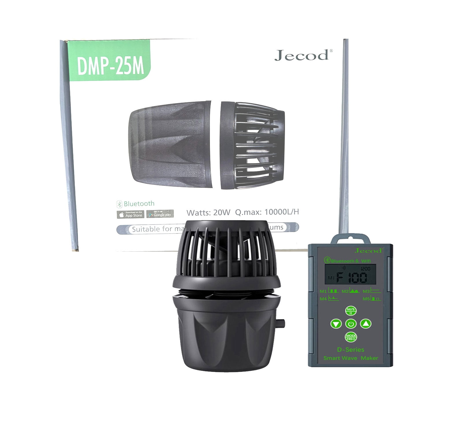 Jebao MDP-13000 Smart DC Pump, 3566GPH, LCD Controller, Wi-Fi