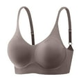 thumbnail image 2 of Tsesme Bras for Women Comfortable Wireless Full Cup Back Closure Jelly Smoothing Bra Support and Lift Bra, 2 of 7