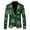 Green, variant on Christmas Blazer Men's Christmas Snowflake Santa Claus Printed Pocket Lapel Buttoned Blazer Suit Jacket Suit