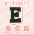 thumbnail image 2 of Chenille Sew on Letter Patch, Self Adhesive Patch Letter-E, 2 of 6