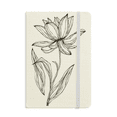 thumbnail image 1 of Carnet de Notes Fleur de Lotus Ligne Noire Couverture Rigide en Tissu Journal Classique, 1 of 3