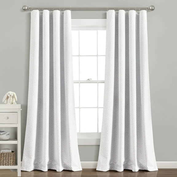 Lush Decor Night Sky Window Panel Blackout - Black/Gray -Single- 84 x 42