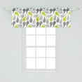 thumbnail image 2 of Ambesonne Geometric Window Valance, Abstract Paisley, 54" X 18", Yellow Green Grey White, 2 of 3