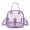 Purple, variant on Transparent Backpack, 1pc Large Capacity Jelly Travel Backpack, Stylish Lightweight Versatile Work Backpack for Commuting, Purple