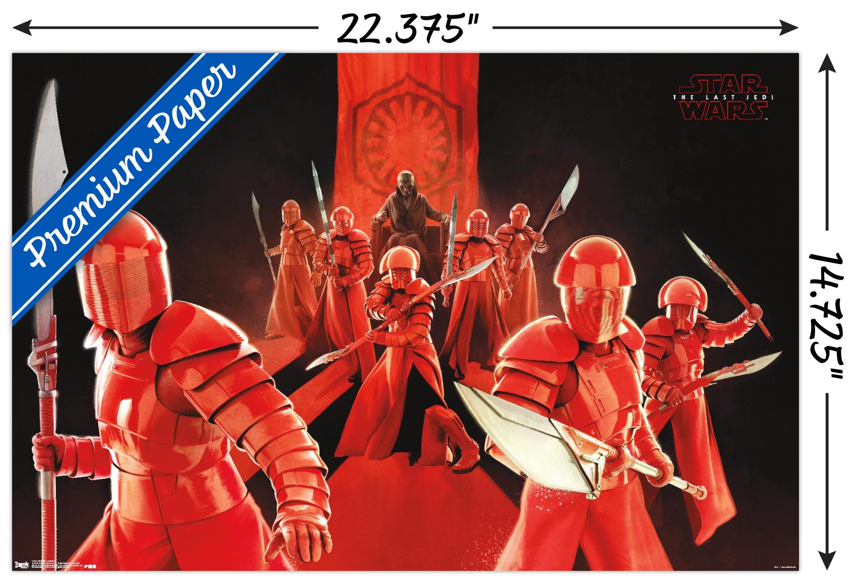 Star Wars: The Last Jedi - Defend Wall Poster, 14.725" x 22.375"