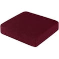 thumbnail image 3 of Subrtex Stretch Textured Mini Dots Furniture Seat Cushion Slipcover (Armchair, Wine), 3 of 8