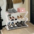 thumbnail image 6 of Zhourta 3 Tier Shoe Rack Ingenious Z Type Space Saver Storage for 6-8 Pair Shoe Storage Shelf Sturdy Free Standing Long Shoe Rack Organizer for Closet Entryway Small Spaces, 6 of 6
