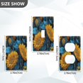 thumbnail image 2 of Light Switch Cover Switch Plate Outlet Cover Plug Cover for Electrical Unused Outlet Cover Blue Leaves and Sunflowers, 2 of 6