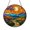 Acrylic 3.5 Inch, variant on Colorful sunburst stained glass inspired window ornament for decorative homes
