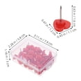 thumbnail image 2 of SOPOTUTU 100pcs Decorative Board Tacks Red Plastic Heart Push Pin Clips for Office Supplies, 2 of 8