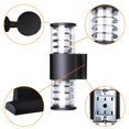 thumbnail image 4 of Bewildely Pantalla de plástico de aluminio resistente al agua de 24 W, lámparas de pared LED, lámpara de pared IP65, enchufe E27 para exteriores Iluminación y accesorios No.6 Bewildely HA025434-06, 4 of 6