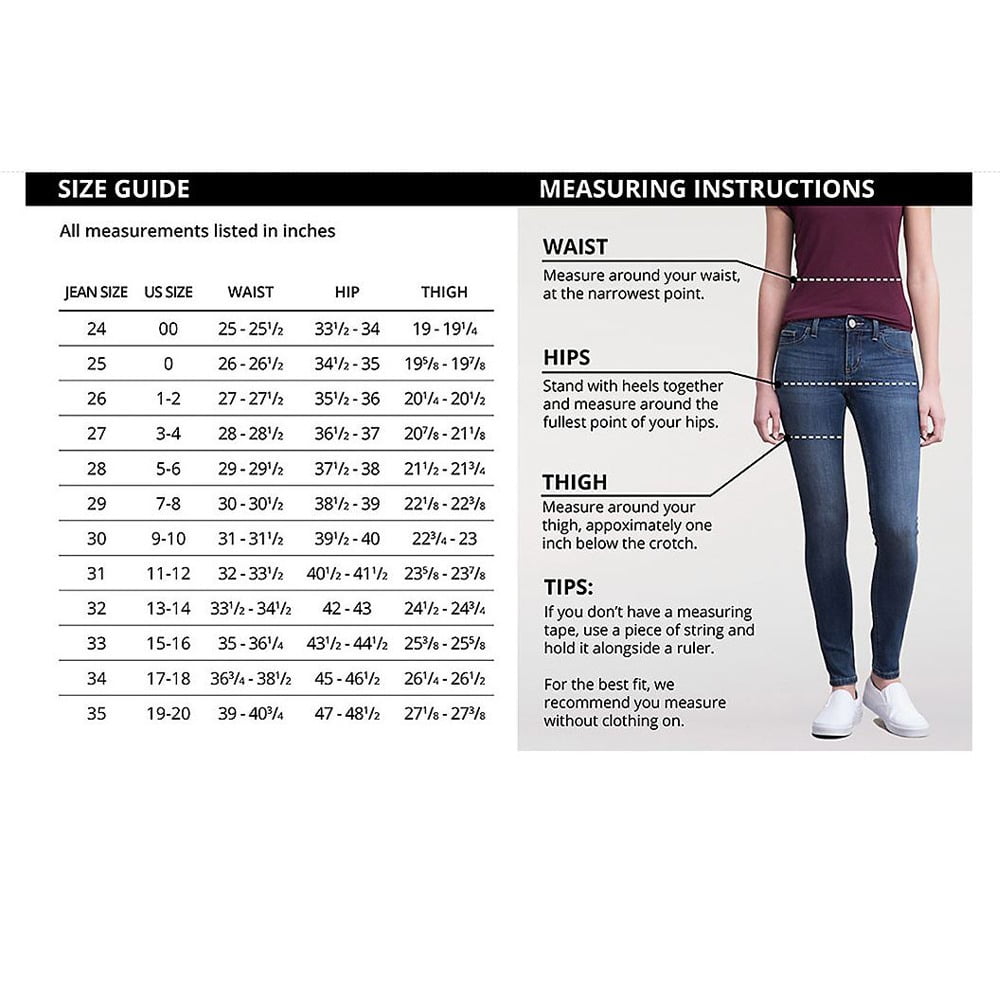 us size 14 jeans in inches