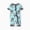 Blue, variant on Baby Romper Viscose from Bamboo 2-Way Zipper Baby Bodysuit
