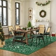 thumbnail image 6 of Yesurprise 5'x7' Christmas Holiday Indoor Area Rugs, Machine Washable & Non-Slip, Foldable Decorative Floor Mat for Living & Office, Green, 6 of 8