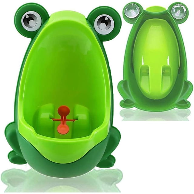 Orinal para niños, Orinal para niños Rana Orinal para niños montado en la pared Adecuado para el entrenamiento para ir al baño para niños en el baño (verde) 1