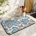 thumbnail image 3 of 2 Pack Washable Rubber Multicolored Flower Leaves Dish Drying Mats for Kitchen Counter Home Large Coffee Bar Pad Accessories and Decor for Utensils Stemware (2pcs 19.5''x12''), 3 of 6