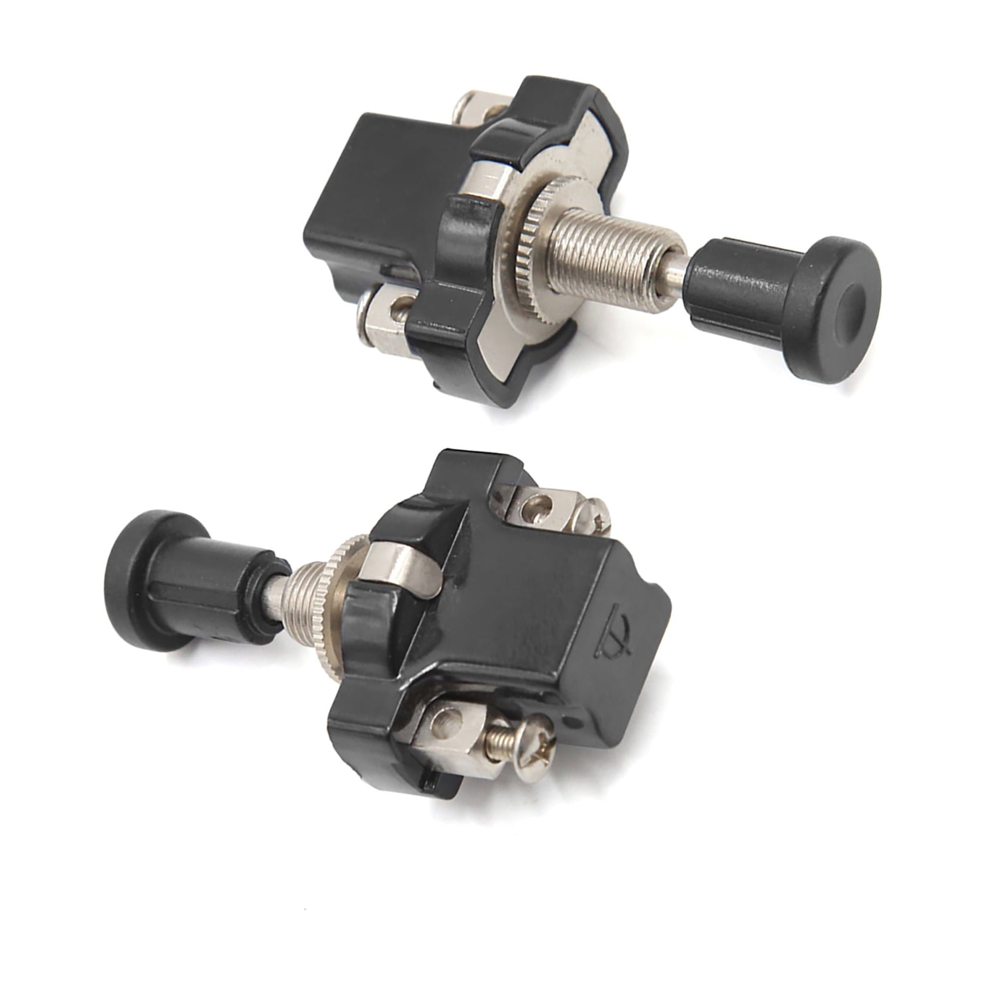 Unique Bargains 2pcs Thread Vehicle Auto Car ON-OFF Push-Pull Switch DC 12V
