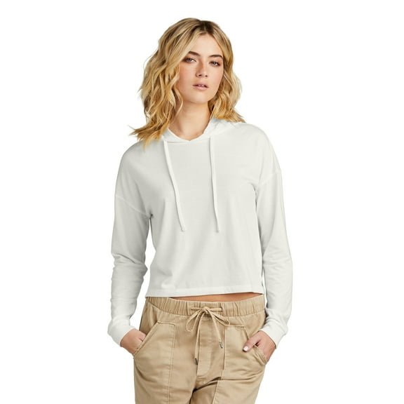 District Women's Perfect Tri Midi Long Sleeve Hoodie DT1390L