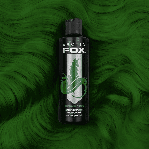 Arctic Fox 8-oz Phantom Green Semi-Permanent Vegan Hair Dye Color Cruelty Free