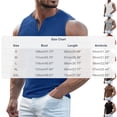 thumbnail image 3 of Men's Ribbed Henley Tank Tops Knit V Neck Sleeveless Workout T Shirt Muscle Gym Fitness Tee Navy, 3 of 7