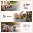 thumbnail image 2 of Devoko 44 Pack Interlocking Deck Tiles, 12x12 Inch Waterproof Plastic Patio Floor Tiles, Snap Lock Outdoor Flooring for Balcony Pool Garden, Gray, 2 of 7