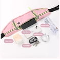 thumbnail image 4 of Ceinture de Course Rose, Solution de Rangement Flexible et Extensible pour Femmes Actives, Rose, Tient une Cellule de 7,2 Pouces, 4 of 6