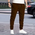 thumbnail image 2 of Zylarhe Casual Pants for Men Solid Color Drawstring Casual Work Pants European And Loose Trendy Comfortable Business Pants Stocking Boy, 2 of 5
