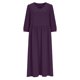 thumbnail image 5 of TaTaai Women's V-neck Pleated Loose Linen Solid Color Dress Three-quarter Sleeve Sun Protection Casual Comfortable Dress for Spring Summer Gift, 5 of 9