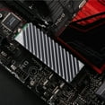 thumbnail image 3 of M2-3 M.2 SSD HeatSink M2 2280 NVMe Hard Disk Aluminum Radiator Heat Sink with Thermal Pad for SSD M.2 Desktop PC Thermal M.2 Dark Grey, 3 of 6