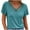 Blue-05, variant on Mittory Womens Summer Tops Short Sleeve Criss Cross Shirts V Neck Tshirts Loose Casual Tunic Blouses Tees