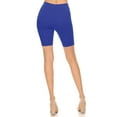 thumbnail image 4 of MOA Collection Women's Basic Workout Casual Solid Ribbed Biker Shorts Pants, 4 of 4