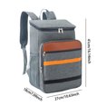thumbnail image 3 of Mochila térmica para hombre y mujer, bolsa térmica de gran capacidad con material Oxford impermeable, reutilizable para picnics al aire libre, viajes y trabajo, diseño de doble hombro con compartimen, 3 of 6