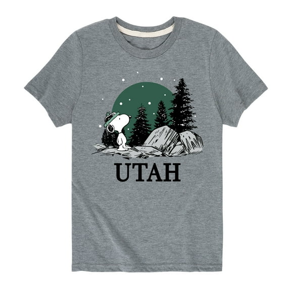 Peanuts - Snoopy Utah - Toddler And Youth Short Sleeve Graphic T-Shirt