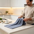 thumbnail image 6 of HOZVOMI Striped Corals Fleece Towel for Face Washing Bathing Drying Hair Soft Absorbent Comfortable Design Ideal for Everyday Use, 6 of 6