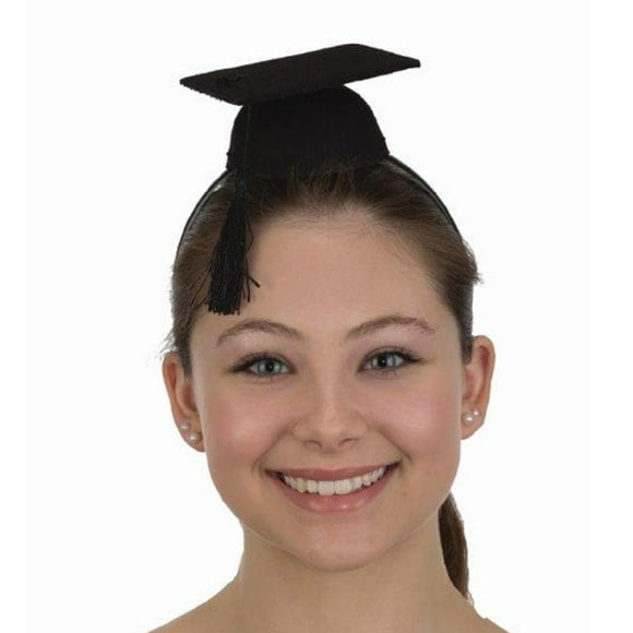 Mini Chapeau de Graduation Noir Grad Hat Bandeau Costume Accessoire Célébration