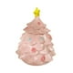 thumbnail image 2 of Tarro de dulces navideño con forma de árbol de Navidad, tarro de galletas, lata de dulces navideña de dibujos animados con tapa decorativa Rosa, 2 of 9